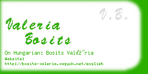 valeria bosits business card